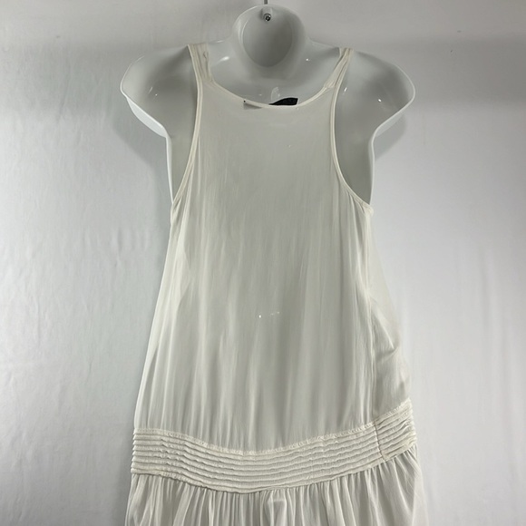 Zara Sheer Cream Cottagecore Beachy Slip Dress - Picture 6 of 7